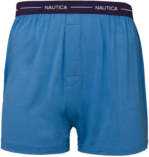 Miniatura 2 de Nautica Boxer Modal de algodón para hombre con bragueta funcional, sin etiquetas, paquete de 3
