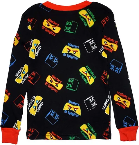 Miniatura 5 de LEGO Ninjago - Conjunto de pijama de 4 piezas, manga larga, pantalón largo, brilla en la oscuridad