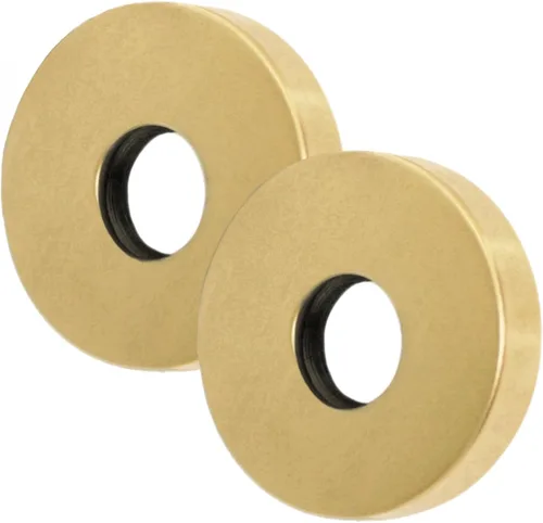 Miniatura 10 de Corla 2 bridas para brazo de ducha redondas de 2.5 pulgadas Placa de repuesto universal moderna (bronce aceitado)