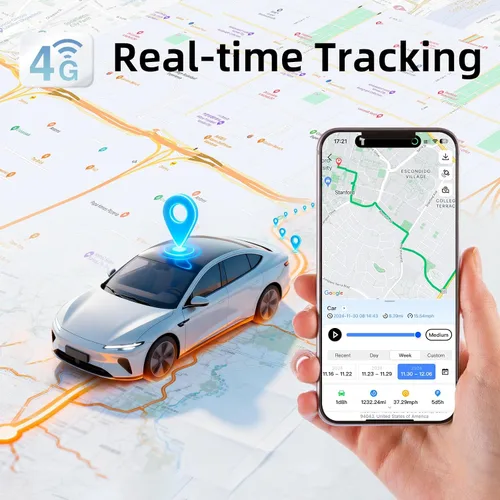 Miniatura 4 de Rastreador GPS para vehículos, batería de larga duración de hasta 90 días, dispositivos de seguimiento para autos ocultos, en tiempo real