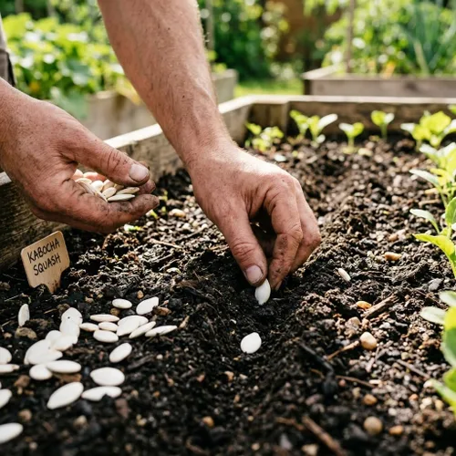 Miniatura 2 de 15 semillas de calabaza Kabocha: variedad de calabaza verde japonesa, enredaderas resistentes para plantar en el jardín en casa