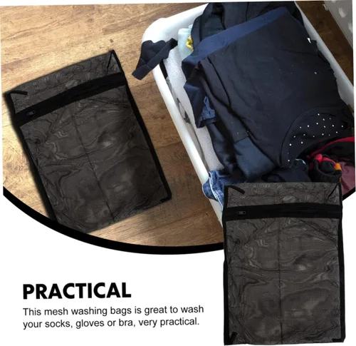 Miniatura 4 de CHILDWEET Bolsas de malla para lavandería, paquete de 8 con cremallera para lavado delicado y organizador de almacenamiento de viaje para brasieres