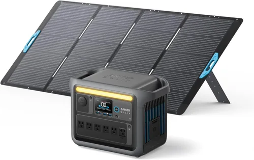 Miniatura 10 de Anker SOLIX C1000 Estación de energía portátil, generador solar de 1800 W (pico de 2400 W), carga completa en 58 minutos, batería LiFePO4 de 1056