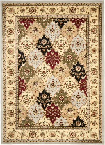 Miniatura 10 de SAFAVIEH Lyndhurst Collection - Alfombra de pasillo, 2 pies 3 pulgadas x 6 pies, multicolor y rojo, diseño oriental tradicional, no desprende pelusa