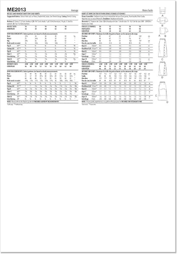 Know Me Brittany J. Jones - Paquete de patrón de costura para tops y faldas de punto para señoritas y mujeres, código de diseño ME2013, tallas