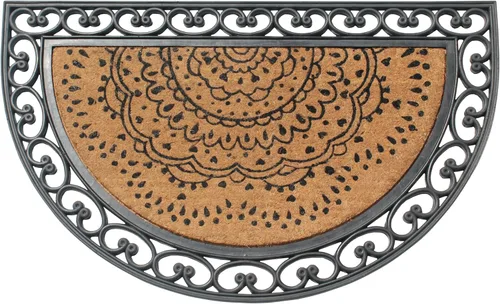 Miniatura 94 de A1HC Tapete para Puerta de Fibra de Coco Natural y Caucho, 30"x48" – Grueso, Duradero, Resistente, Anti-Desprendimiento, Resistente a