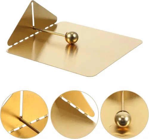 Miniatura 8 de Stainless Steel Napkin Holder Large Gold Farmhouse Paper Towel Holder Weighted Arm Table Napkin Dispenser for Kitchen Dining Restaurant