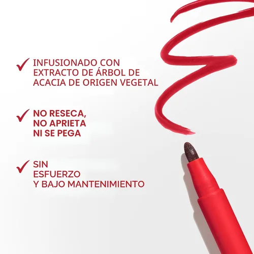 Miniatura 5 de Covergirl Outlast, 05 All-Star, Lipstain, aplicación suave, punta precisa similar a un bolígrafo, a prueba de transferencia, acabado teñido