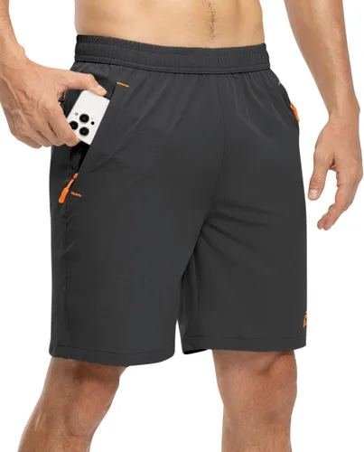 Miniatura 3 de TBMPOY Pantalones cortos de senderismo para hombre de 7 pulgadas, de secado rápido, atléticos, gimnasio, deportes al aire libre, entrenamiento