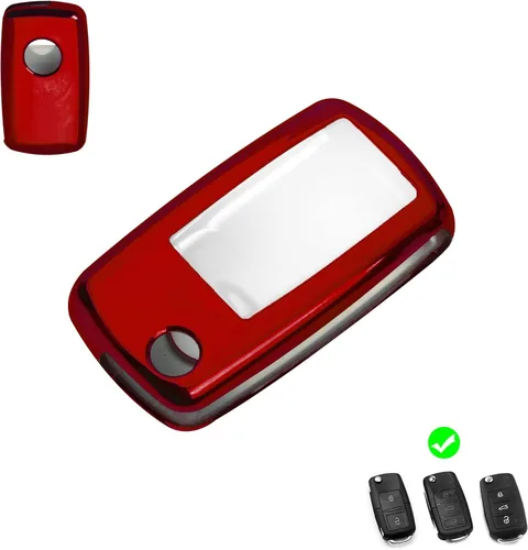 Miniatura 20 de Xotic Tech - Carcasa para llavero de TPU color morado y negro, compatible con Volkswagen Arteon Atlas Golf Alltrack Jetta Passat Tiguan Skoda Kodiaq
