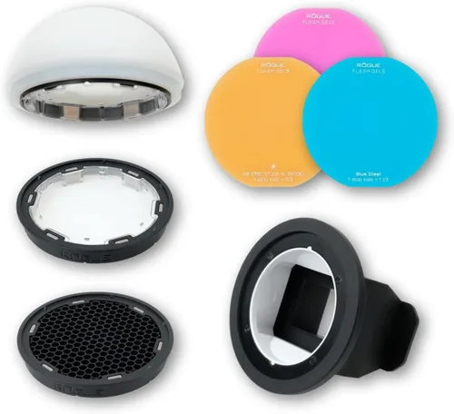 Miniatura 15 de Domo magnético para flash Rogue + adaptador de flash Rogue estándar v2 Utiliza el difusor suave Flash Dome en tu luz de velocidad con el adaptador