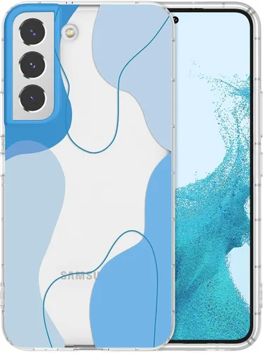 Miniatura 2 de DEFBSC Funda compatible con Samsung Galaxy S22, diseño artístico de forma suave con funda protectora de parachoques incorporada, bonita funda