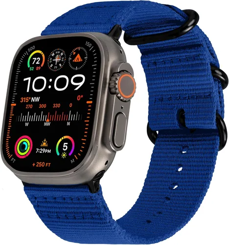 Miniatura 32 de Carterjett - Correa para Apple Watch 1.732 pulgadas, 1.654 pulgadas, 1.575 pulgadas, 1.496 pulgadas, nailon NATO, correas iWatch, mujeres y hombres