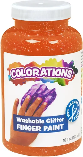 Miniatura 14 de Colorations Pinturas lavables para dedos, 16 fl oz, blancas, no tóxicas, cremosas, vibrantes, pintura para niños, manualidades, pasatiempos, Blanco