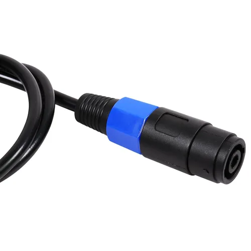 Miniatura 4 de HBU Paquete de 2 cables Speakon hembra a macho de 1/4 pulgadas de 3.3 pies – 2 cables Jack de audio amplificador Pro de 3.3 ft – Conector SpeakON a