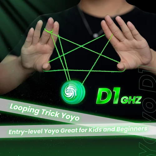 Miniatura 6 de MAGICYOYO Yoyo D1 GHZ Looping Yoyo que brilla en la oscuridad, Yoyo de nivel básico para niños, Yoyo de retorno automático para principiantes, yoyo