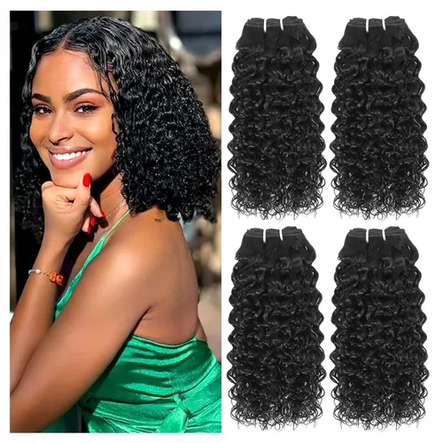 Miniatura 9 de Liang Dian Paquetes Rizados de Cabello Humano 8 8 10 10 Pulgadas Paquetes Kinkycurly de Cabello Humano para Mujeres Negras 100% Sin Procesar Cabello