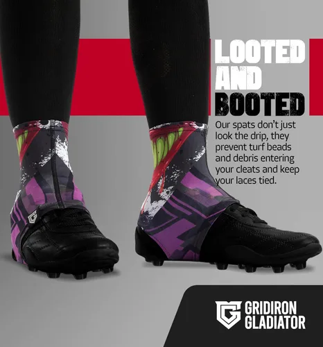 Miniatura 4 de GridIron Gladiator - Fundas de tacos, calcetines para tacos de fútbol americano, polainas para tacos de fútbol, béisbol y sóftbol Guasón