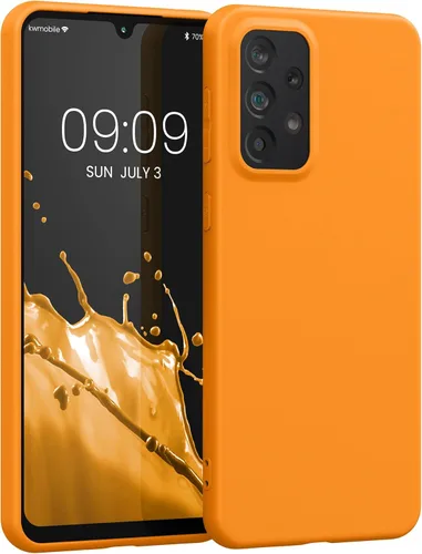 Miniatura 99 de kwmobile Funda compatible con Samsung Galaxy A23 4G / 5G - Funda de silicona TPU metálica suave y delgada - Rojo oscuro metálico