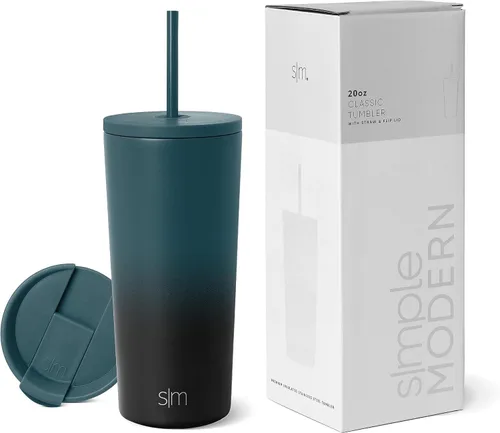 Miniatura 67 de Simple Modern- Vaso con aislamiento, c/tapa y pajilla Taza de viaje Botella de agua de ac. inox. reutilizable Unisex Colecc. Classic 24 oz