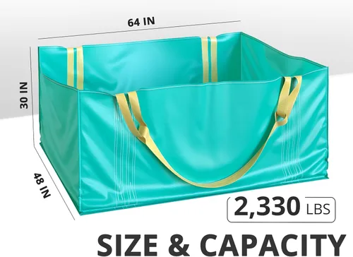 Miniatura 2 de TidyFriend - Contenedor de basura para gestión de residuos con capacidad para hasta 2,500 libras, resistente, reutilizable y plegable, contenedor