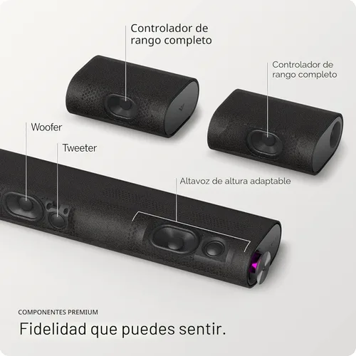Miniatura 6 de VIZIO 5.1.2 Barra de sonido Elevate con Dolby Atmos, 13 altavoces, subwoofer inalámbrico, Alexa - Modelo 2023, color negro