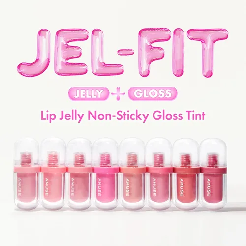 Miniatura 3 de Amuse Seoul Jel-Fit Tint (01 Boksoonga Jelly) Tinte labial coreano de gelatina, tinte labial de larga duración, hidratante y brillante, ácido
