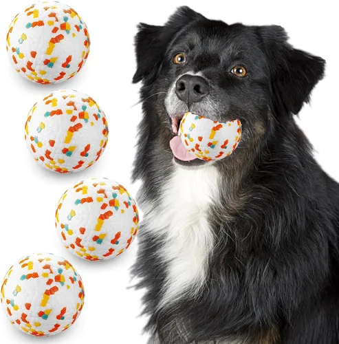 Miniatura 11 de Pelotas para perros, pelota de juguete indestructible para perros masticadores agresivos, pelota interactiva duradera de alta elasticidad