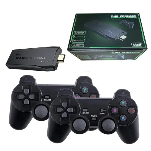 NUAYA Consola de videojuegos retro - Nostalgia Stick con 9 emuladores clásicos, salida HDMI 4K y más de 20.000 juegos integrados, incluye
