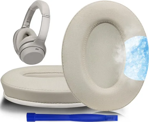 Miniatura 12 de SOULWIT Almohadillas de repuesto de gel refrigerante para auriculares Sony WH-1000XM3 (WH1000XM3), almohadillas con espuma de aislamiento de ruido