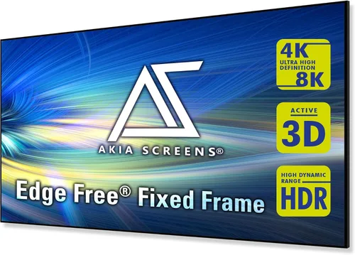 Miniatura 9 de Pantalla de proyección AKIA SCREENS ALR de 123 pulgadas 16:9 4K, proyección de tiro corto o UST, pantalla antiarañazos, pantalla de proyección