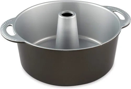 Miniatura 4 de Nordic Ware Platinum Anniversary Bundt Pan and Angel Food Cake Pan Bundle Juego de utensilios para hornear de 2 piezas