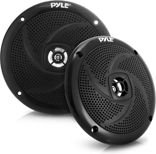 Pyle Altavoces marinos impermeables – Par de 5.25 pulgadas 180 vatios de perfil bajo sistema de estilo delgado – Altavoces resistentes a la