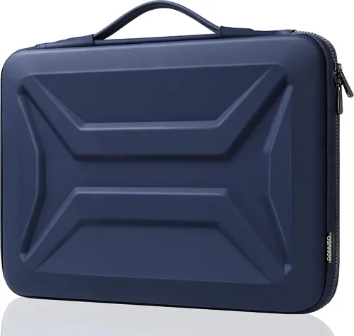 Miniatura 11 de DOMISO Funda rígida para laptop de 13 pulgadas, impermeable, a prueba de golpes, funda protectora para laptop con mango retráctil para MacBook Air