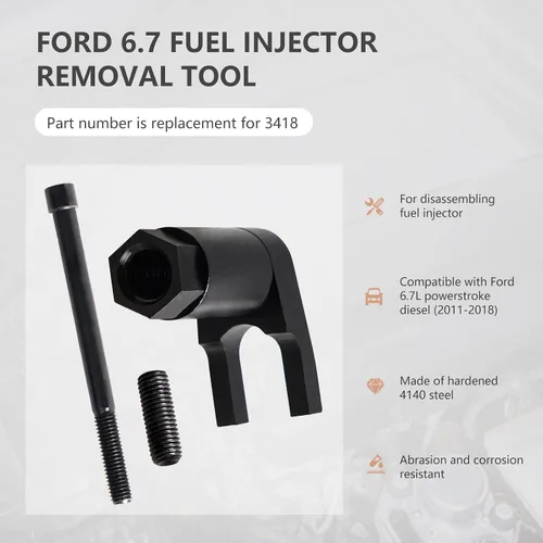 Miniatura 2 de Repuesto de herramienta de extracción de inyector de combustible para 3418 compatible con Ford Powerstroke Diesel 6.7L F-250 F-350 F-450 F-550
