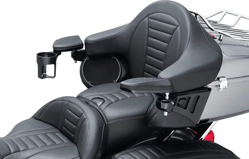 Miniatura 5 de Kuryakyn 8700 Accesorio de moto: Brazo de pasajero para Harley-Davidson Touring y Tri Glide 2014-20, negro brillante, 1 par