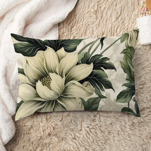 Miniatura 28 de ArogGeld Fundas de cojín de estilo chinoiserie, diseño de flores y pájaros, color rosa rubor, diseño de animales de pavo real, jardín asiático