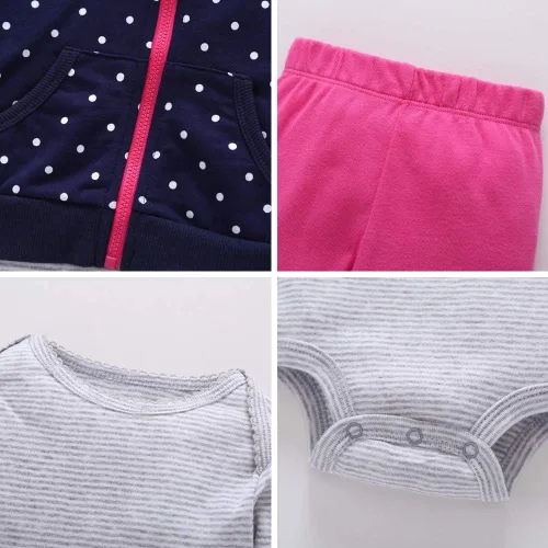 Miniatura 4 de Conjunto de ropa cálida de invierno y otoño para niños y niñas