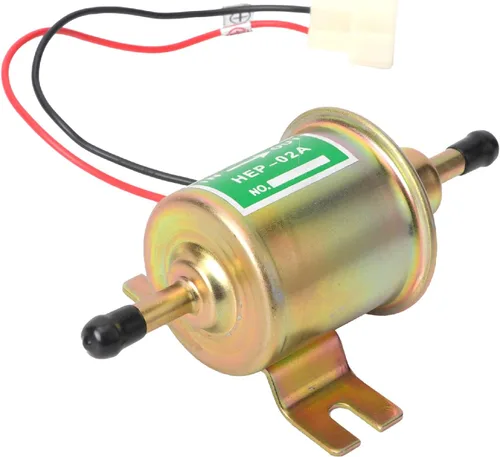 Bomba de combustible eléctrica 12v universal - Bomba de combustible en línea de baja presión 2.5-4 PSI para cortacésped carburador motor diesel de