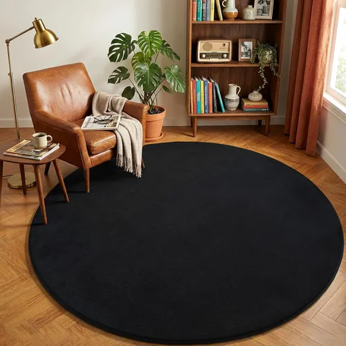 Miniatura 20 de Amearea Alfombras Modernas de Área para Dormitorio Sala de Estar, 4x6 Pies Gris Alfombra de Espuma Viscoelástica Engrosada, Alfombras Mullidas
