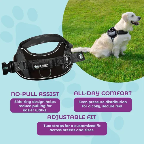 Miniatura 5 de Joyride Harness 2.0 - El Arnés Original para Perros Sin Tirones con Anillo Lateral - Sin Estrangulamiento, A Prueba de Escapes, Reflectante, 3 Clips