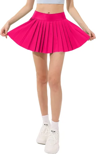Miniatura 8 de Husnainna Falda de tenis plisada para mujer, pantalones cortos integrados de cintura alta, faldas atléticas con bolsillos, estilo casual