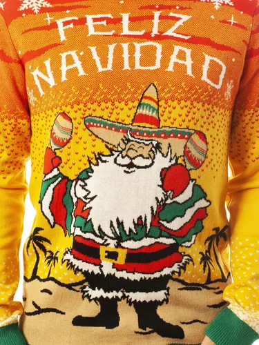 Miniatura 2 de Ugly Christmas Party - Suéteres llamativos de Navidad, unisex, suéter divertido de un reno