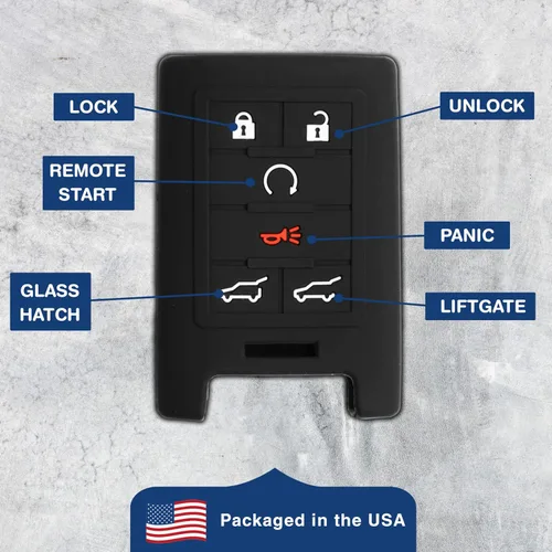 Miniatura 6 de KeyGuardz - Carcasa exterior de goma suave para Cadillac Escalade