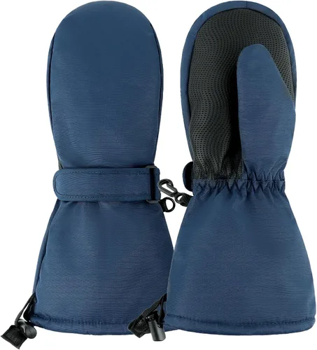 Miniatura 6 de Duoyeree Guantes impermeables para niños y niñas, con forro polar, para invierno, nieve, esquí, aislamiento grueso para clima frío