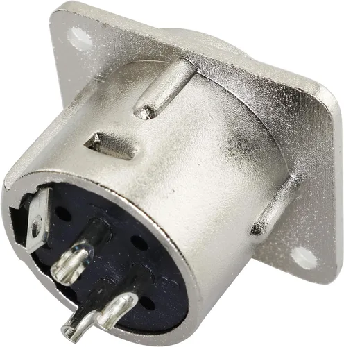 Miniatura 2 de Tegg XLR 3-Pin macho Jack 2 unids 3 Pin Metal Panel Mount Chassis Mic Socket Audio D Connector