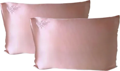 Miniatura 9 de Funda de almohada de seda para cabello y piel - Paquete individual - Alta calidad 6A 100% seda de morera real 22 Momme Charmeuse (ambos lados)