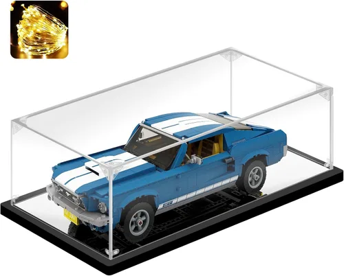 Miniatura 16 de Vitrina acrílica para coleccionables, caja de exhibición para ensamblar para Lego 75300 75304 75349, modelo de casco, caja acrílica transparente