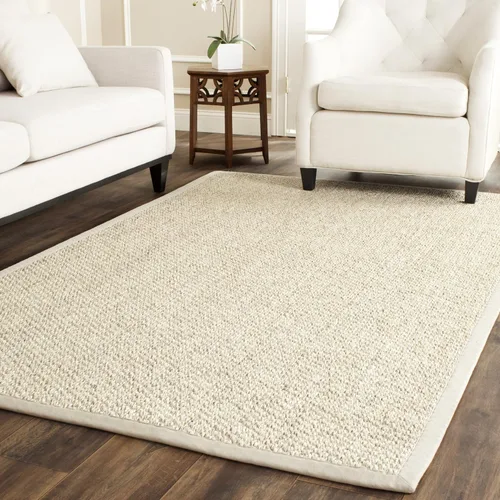 Miniatura 36 de SAFAVIEH Alfombra de área 2x3 - Colección de fibra natural - Chocolate, sisal, diseño tejido con borde (NF525D)