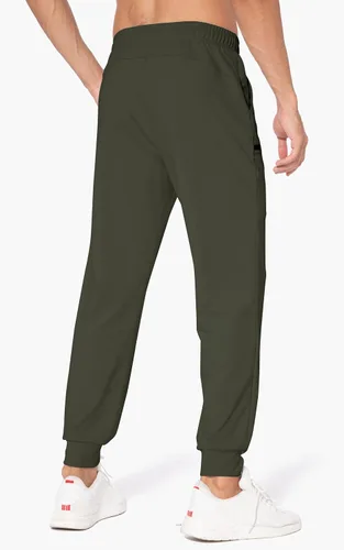 Miniatura 2 de M MAROAUT Pantalones deportivos para hombre, pantalones deportivos ligeros con bolsillos con cremallera, pantalones de entrenamiento para gimnasio